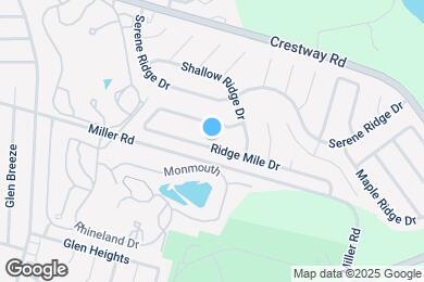Map image of the property - 8735 Ridge Mile Drive San Antonio TX