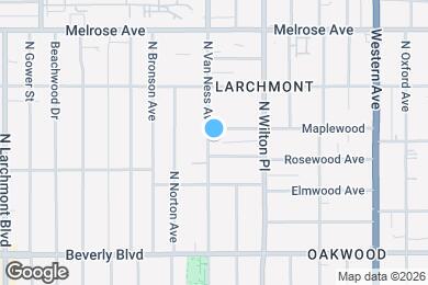 Map image of the property - 450 N Van Ness Ave
