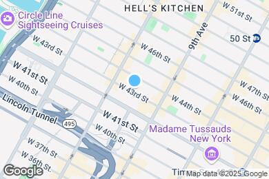 Map image of the property - 443 W 43rd St