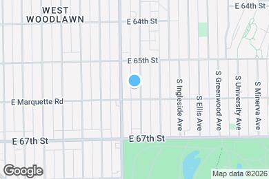 Map image of the property - 6546 S Maryland Ave