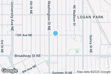 Map image of the property - 1228 Adams St NE
