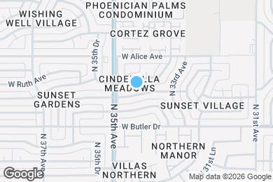 Map image of the property - 3410 W Orchid Ln