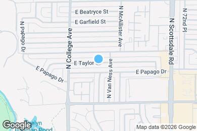 Map image of the property - 409 E Taylor St