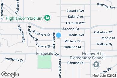 Map image of the property - 1107 Hudspeth Ave