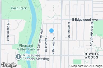 Map image of the property - 3431 N Bartlett Ave