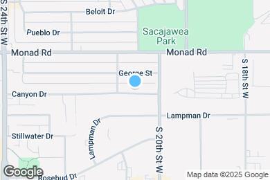 Map image of the property - 2021 Canyon Dr