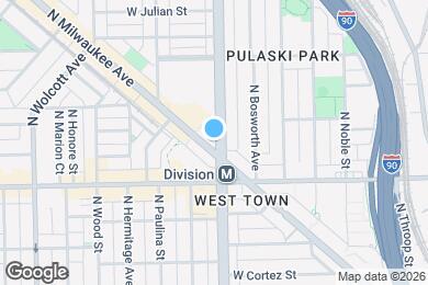 Map image of the property - 1241 N Milwaukee Ave