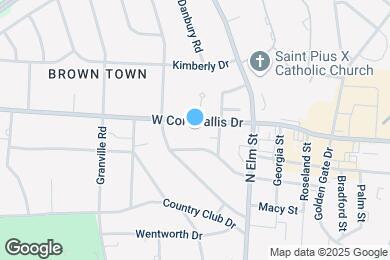 Map image of the property - 209 W Cornwallis Dr