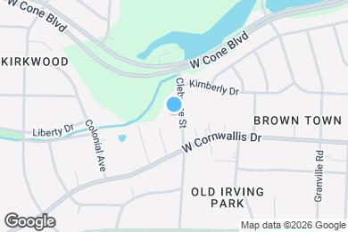 Map image of the property - 2109 Cleburne St