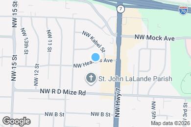 Map image of the property - 804 NW Hearnes Ave