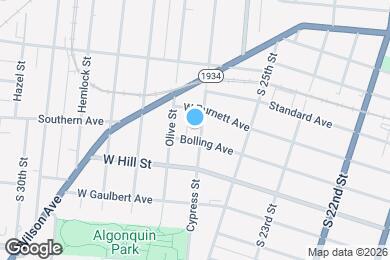 Map image of the property - 1450 Cypress St