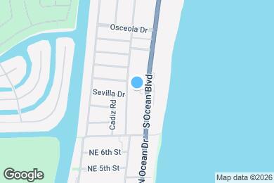 Map image of the property - 2851 S Ocean Blvd