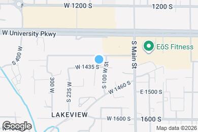 Map image of the property - 126 W 1435 S