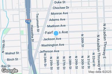 Map image of the property - 2603 Jackson Ave