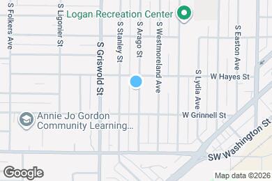 Map image of the property - 1615 S Arago St