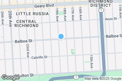 Map image of the property - 1741 Balboa St