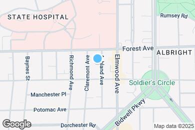 Map image of the property - 806 Ashland Ave