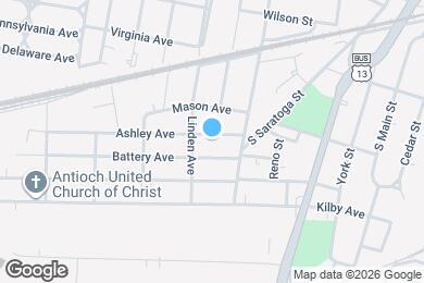 Map image of the property - 521 Ashley Ave