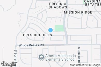 Map image of the property - 3474 W Avenida Obregon