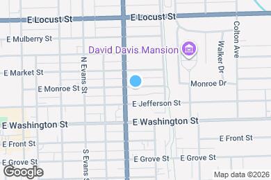 Map image of the property - 805 E Monroe St