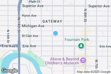 Map image of the property - 1027 Saint Clair Ave