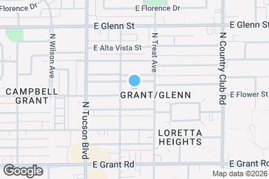 Map image of the property - 2625 E Copper St