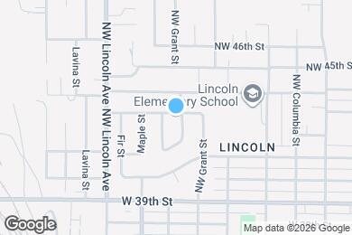 Map image of the property - 705 NW 43rd St