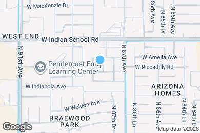 Map image of the property - 4002 N 88th Ave