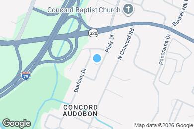 Map image of the property - 1313 Phils Dr