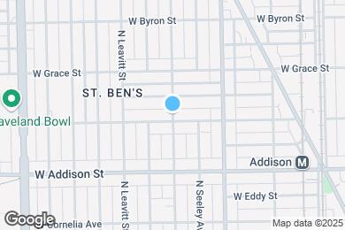 Map image of the property - 3704 N Hoyne Ave