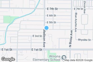 Map image of the property - 1306 E 4th St