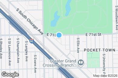 Map image of the property - 7114 S Drexel Ave