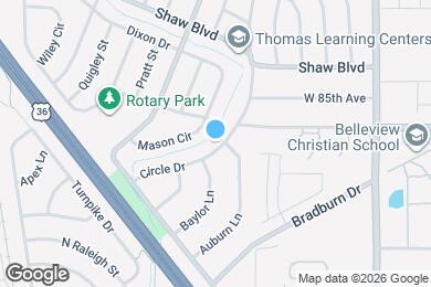 Map image of the property - 8361 Circle Dr