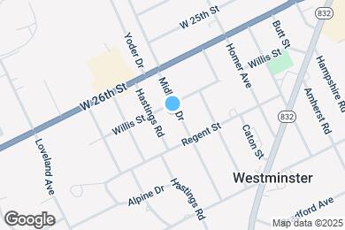 Map image of the property - 2812 Midland Dr
