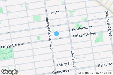 Map image of the property - 843 Lafayette Ave