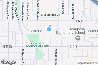 Map image of the property - 1354 E Flora St