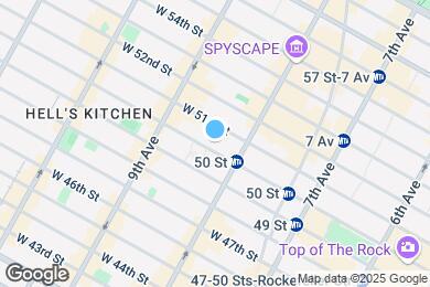 Map image of the property - 311 W 50th St