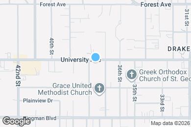 Map image of the property - 3724 University Ave