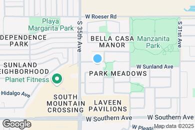Map image of the property - 3419 W Sunland Ave
