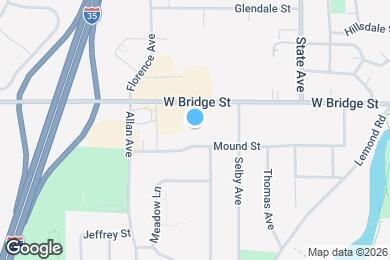 Map image of the property - Apartments on Mound