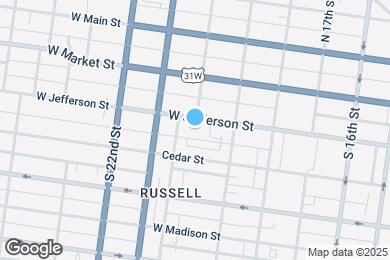 Map image of the property - 1932 W Jefferson St