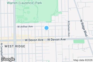 Map image of the property - 6436 N Hamilton Ave