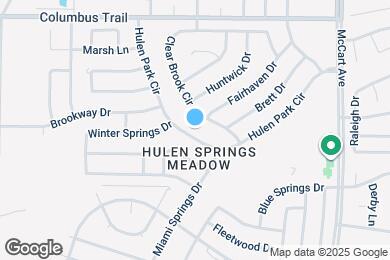 Map image of the property - 8129 Hulen Park Cir
