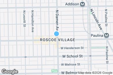 Map image of the property - 2000 W Roscoe St