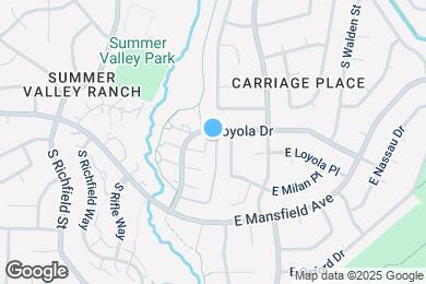 Map image of the property - 17698 E Loyola Dr