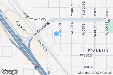 Map image of the property - 151 S 1050 W