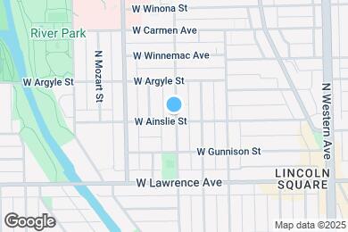 Map image of the property - 4908 N Washtenaw Ave