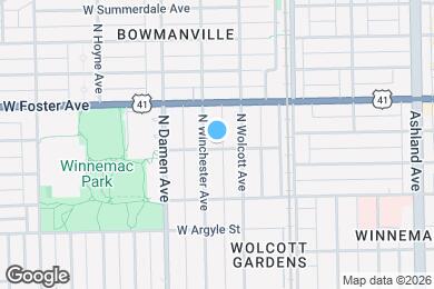 Map image of the property - 1920 W Winona St