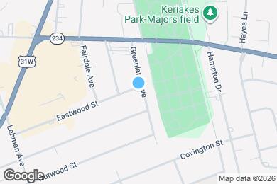 Map image of the property - 701 Greenlawn Ave