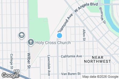 Map image of the property - 1108 Diamond Ave